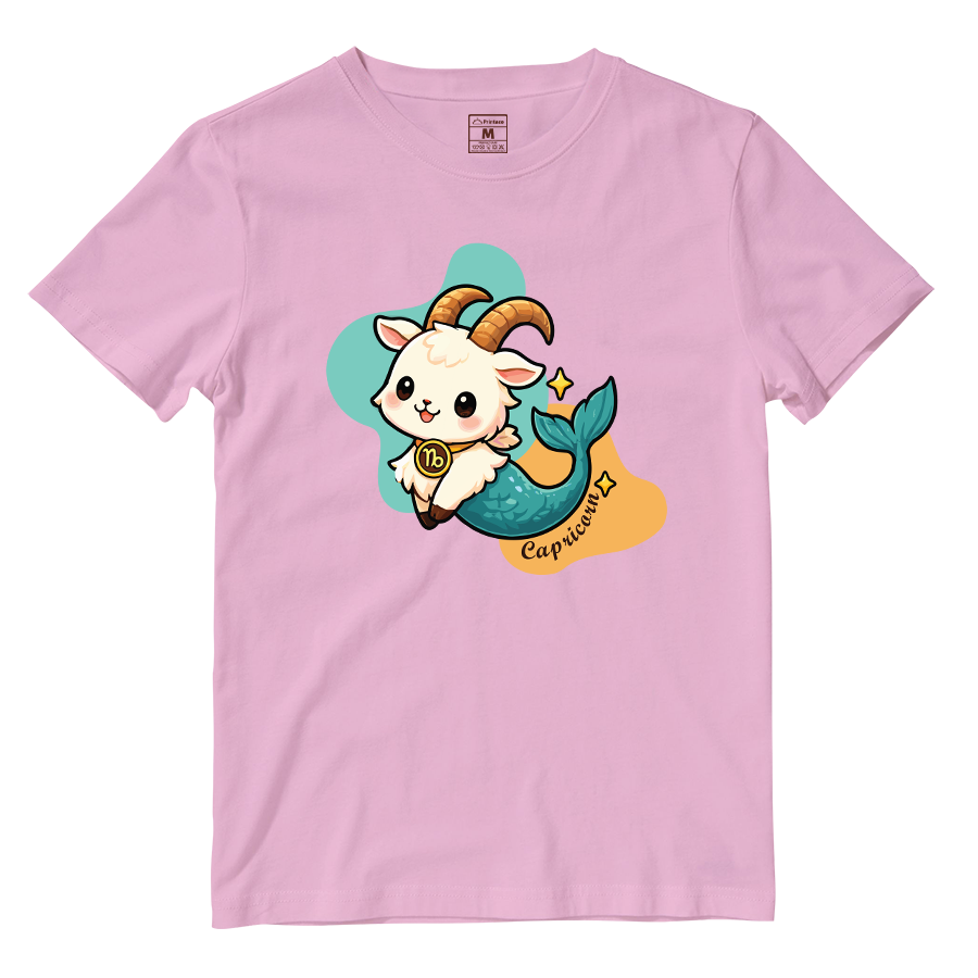 Cotton Shirt: Capricorn Cartoon