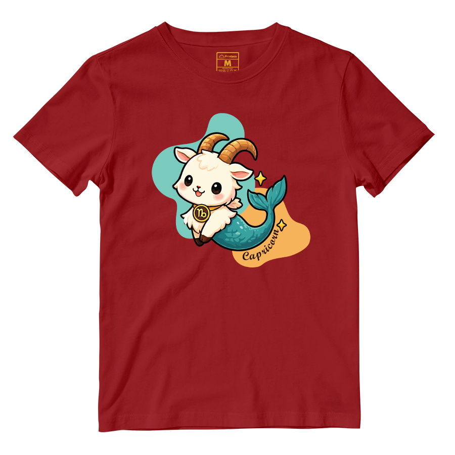 Cotton Shirt: Capricorn Cartoon