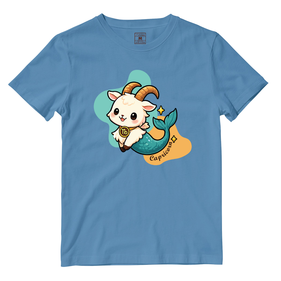 Cotton Shirt: Capricorn Cartoon