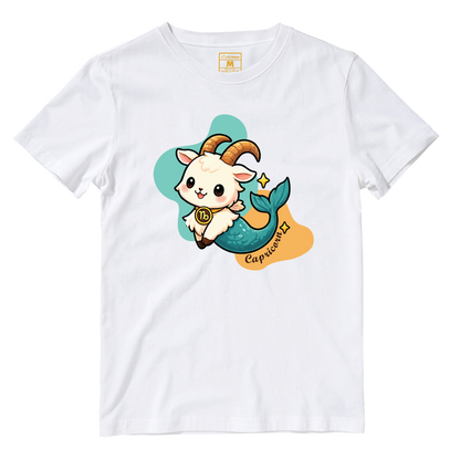 Cotton Shirt: Capricorn Cartoon