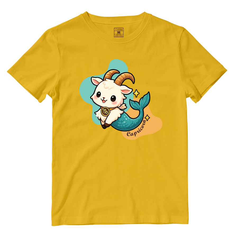 Cotton Shirt: Capricorn Cartoon