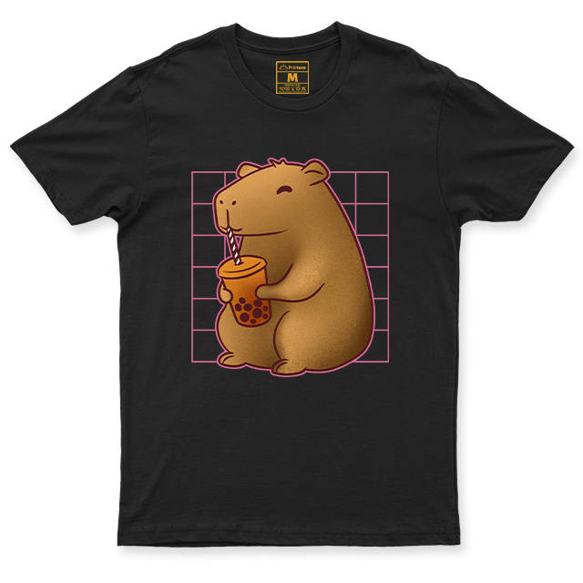 C. Spandex Shirt: Capybara Boba Tea