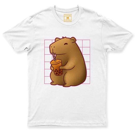 C. Spandex Shirt: Capybara Boba Tea