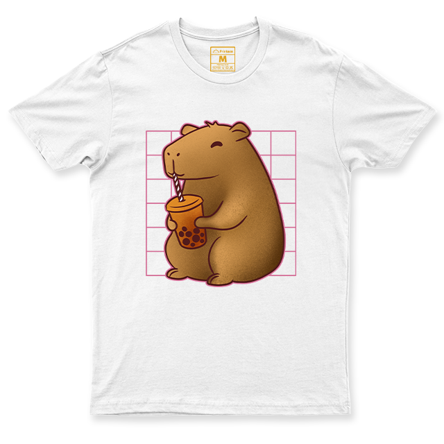 C. Spandex Shirt: Capybara Boba Tea