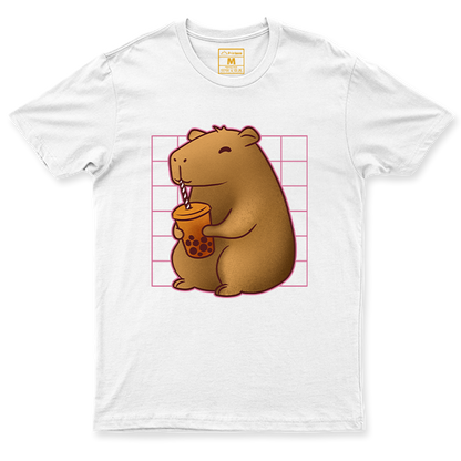 C. Spandex Shirt: Capybara Boba Tea