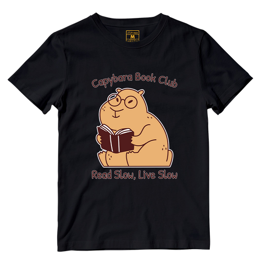 Cotton Shirt: Capybara Book Club