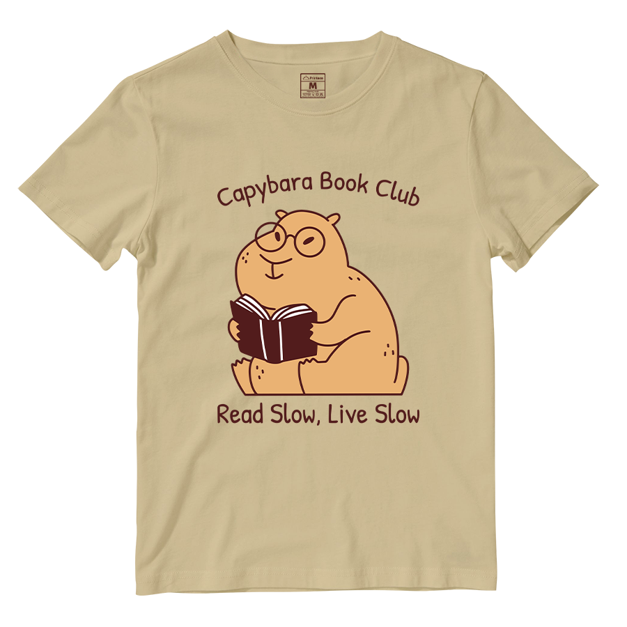 Cotton Shirt: Capybara Book Club