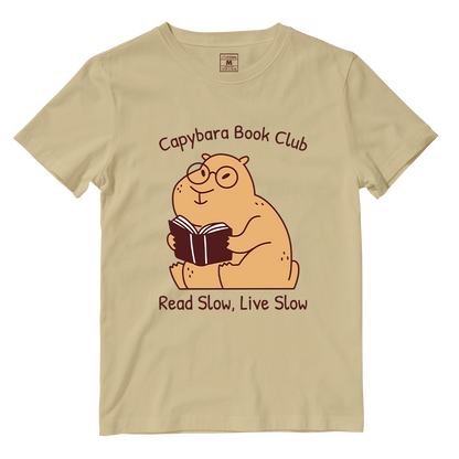 Cotton Shirt: Capybara Book Club