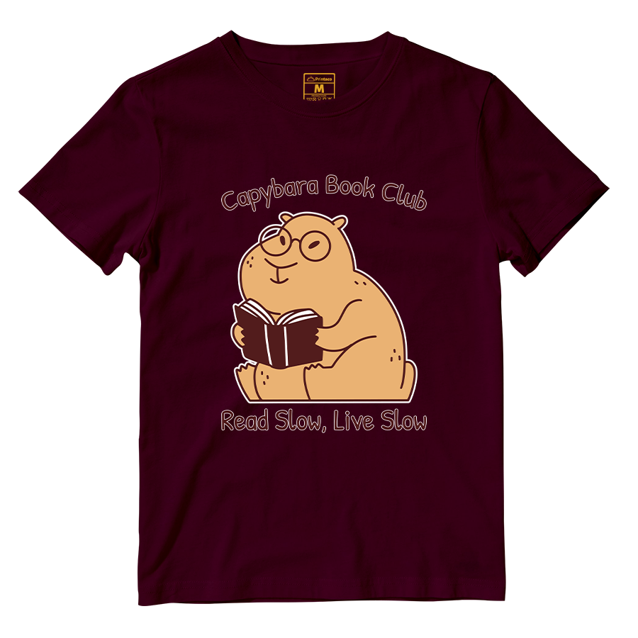 Cotton Shirt: Capybara Book Club