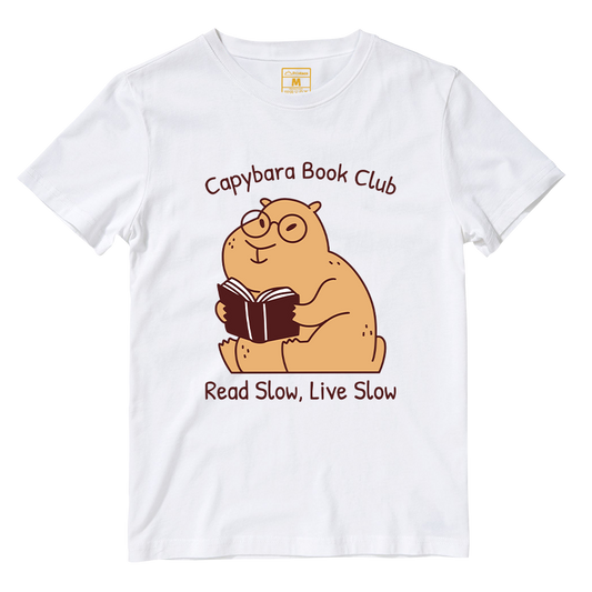 Cotton Shirt: Capybara Book Club