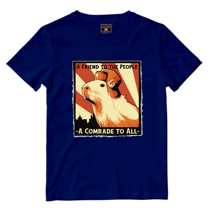 Cotton Shirt: Capybara Comrade