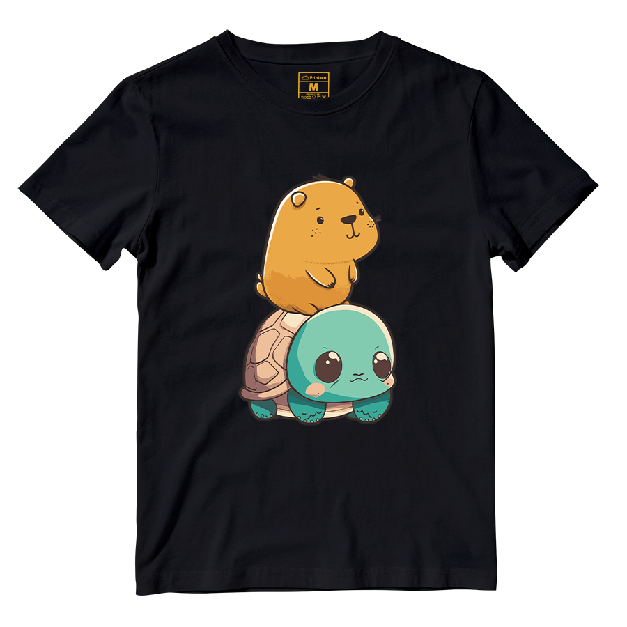 Cotton Shirt: Capybara Kawaii