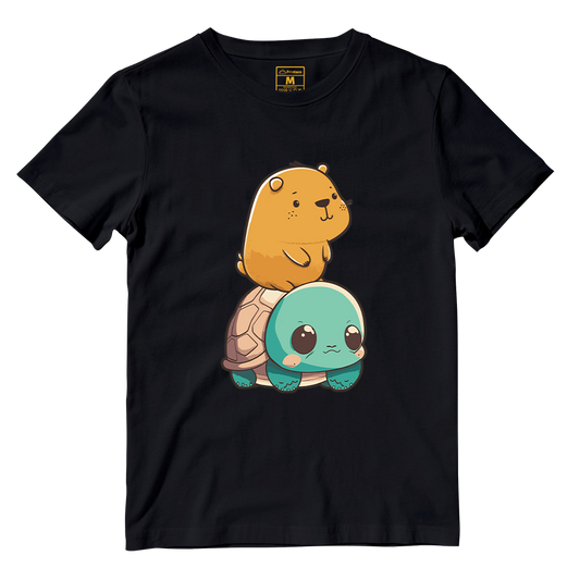 Cotton Shirt: Capybara Kawaii