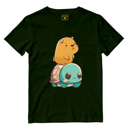 Cotton Shirt: Capybara Kawaii