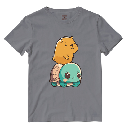 Cotton Shirt: Capybara Kawaii
