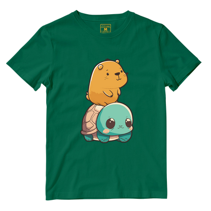 Cotton Shirt: Capybara Kawaii