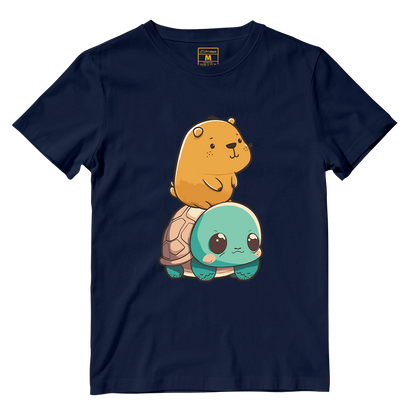 Cotton Shirt: Capybara Kawaii