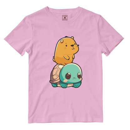 Cotton Shirt: Capybara Kawaii