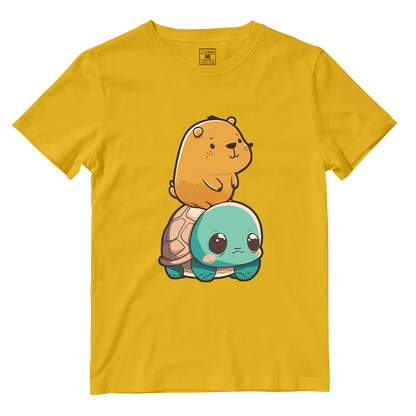 Cotton Shirt: Capybara Kawaii