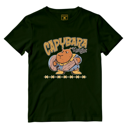 Cotton Shirt: Capybara Knight