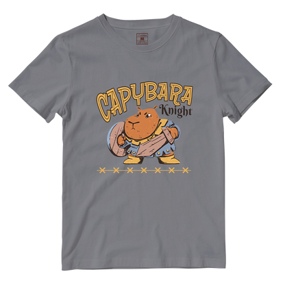 Cotton Shirt: Capybara Knight