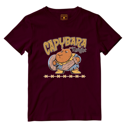 Cotton Shirt: Capybara Knight