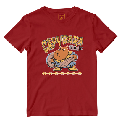 Cotton Shirt: Capybara Knight