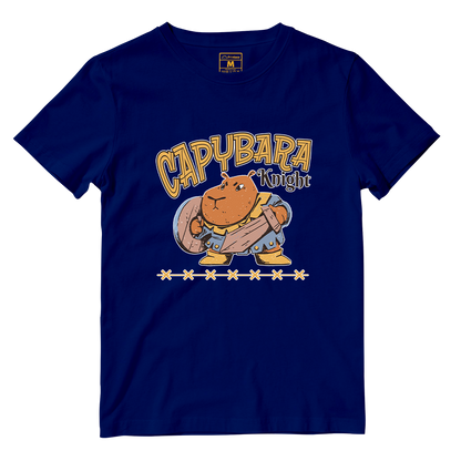 Cotton Shirt: Capybara Knight