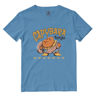 Cotton Shirt: Capybara Knight