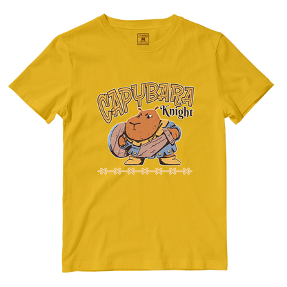 Cotton Shirt: Capybara Knight