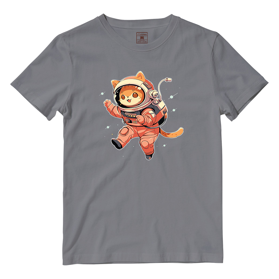 Cotton Shirt: Cat Astronaut