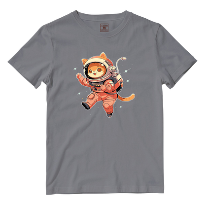 Cotton Shirt: Cat Astronaut