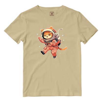 Cotton Shirt: Cat Astronaut