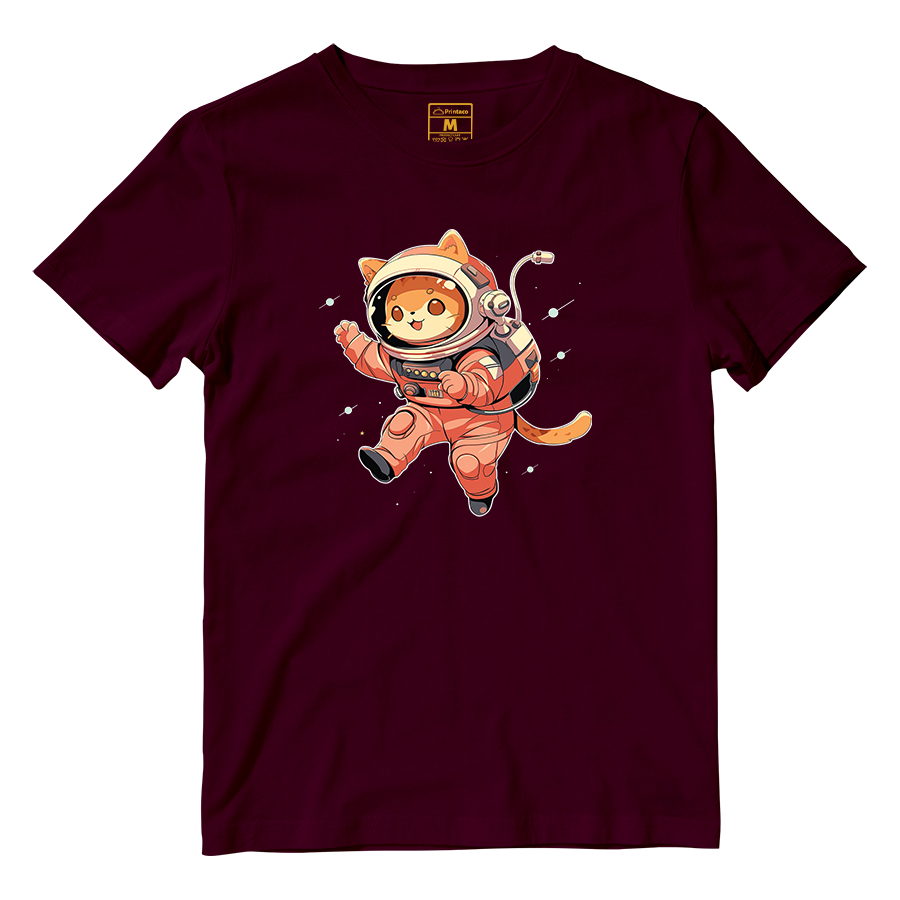 Cotton Shirt: Cat Astronaut