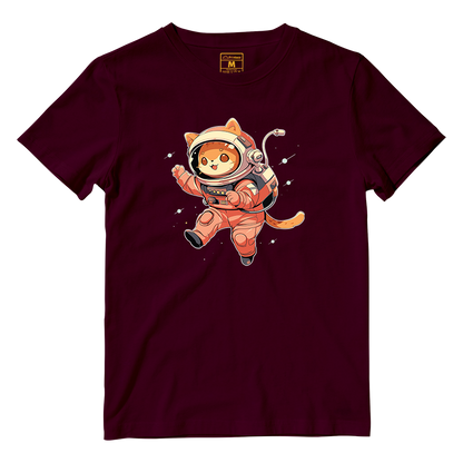 Cotton Shirt: Cat Astronaut