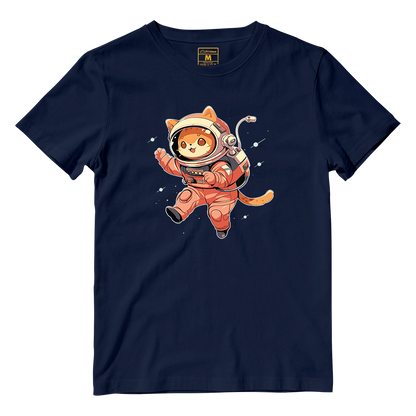 Cotton Shirt: Cat Astronaut