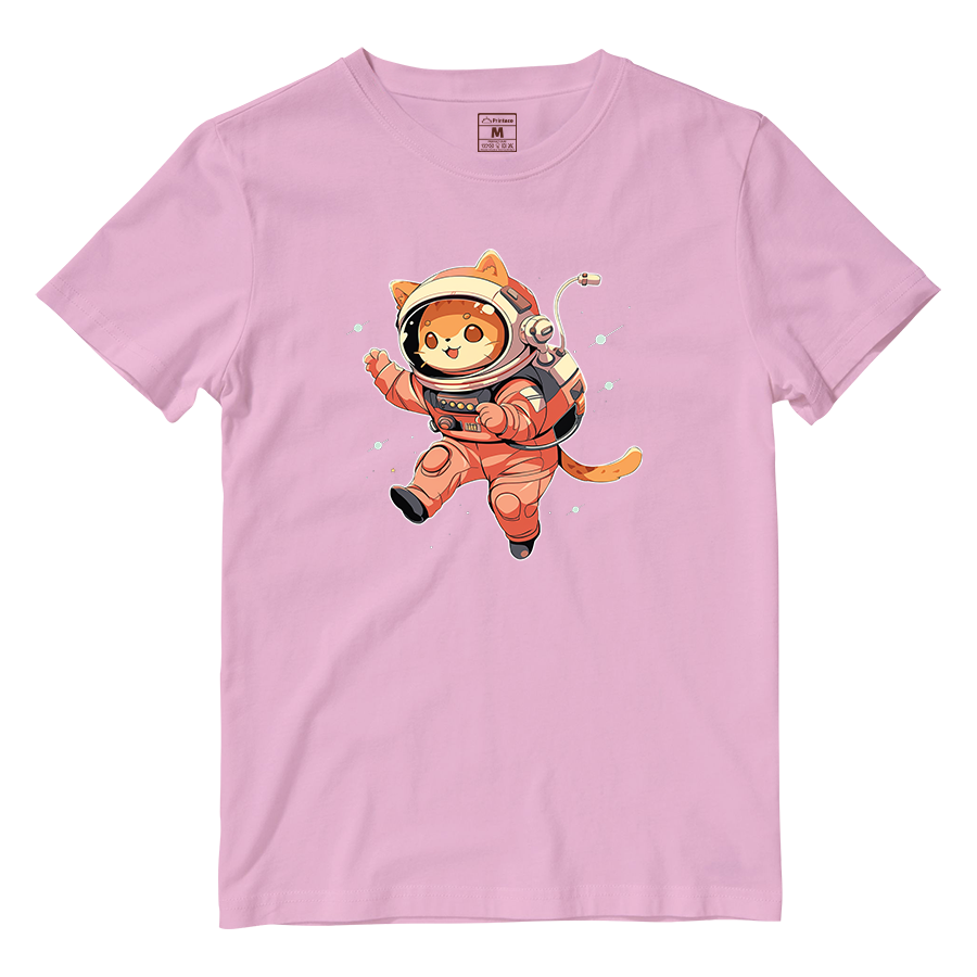 Cotton Shirt: Cat Astronaut