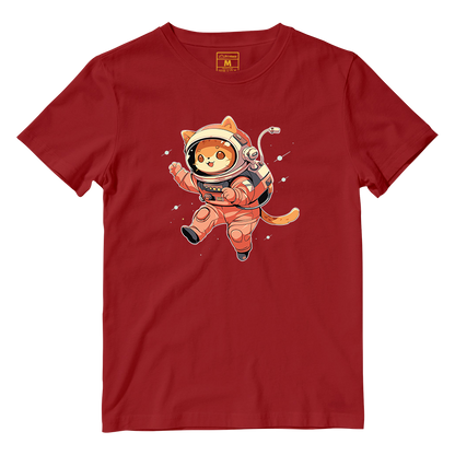 Cotton Shirt: Cat Astronaut