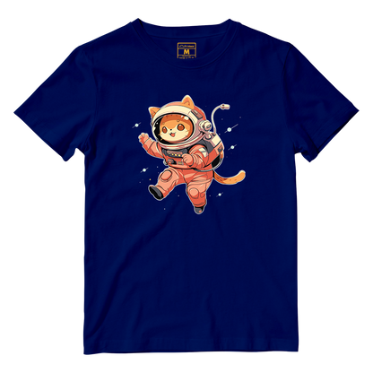 Cotton Shirt: Cat Astronaut