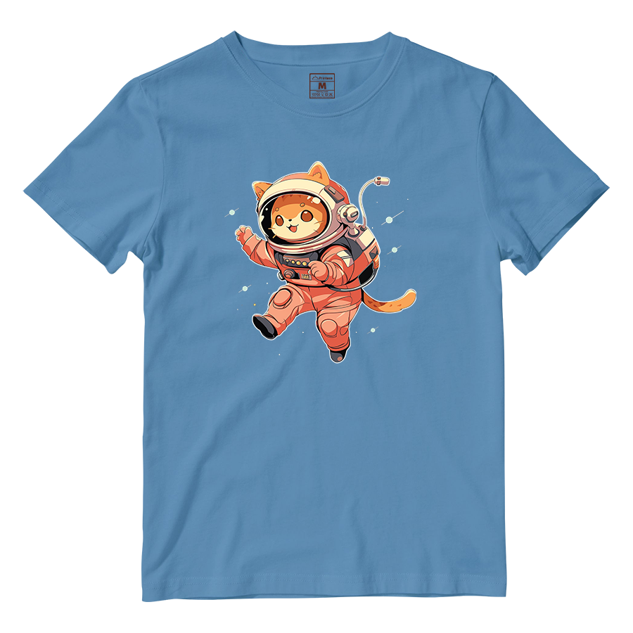 Cotton Shirt: Cat Astronaut