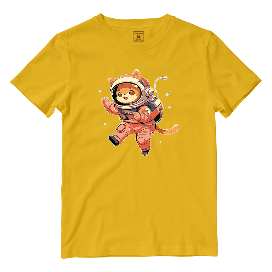 Cotton Shirt: Cat Astronaut