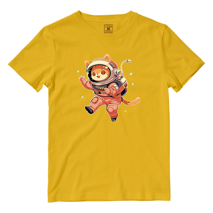 Cotton Shirt: Cat Astronaut