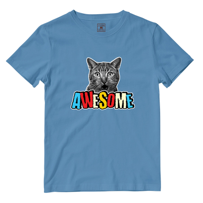 Cotton Shirt: Cat Awesome