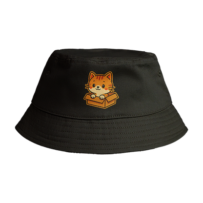 Reversible Bucket Hat: Cat Box
