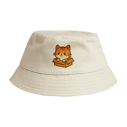 Reversible Bucket Hat: Cat Box