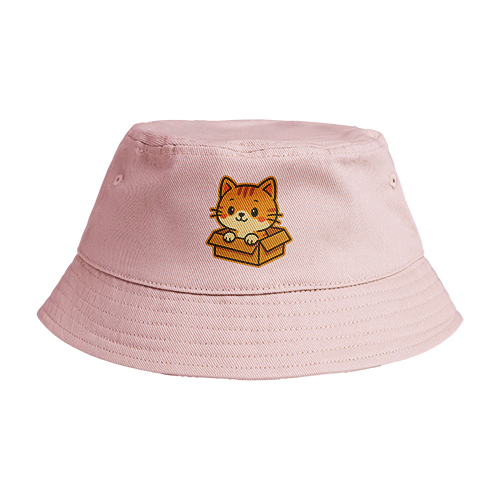 Reversible Bucket Hat: Cat Box