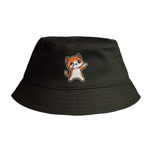 Reversible Bucket Hat: Cat Dab