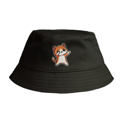 Reversible Bucket Hat: Cat Dab