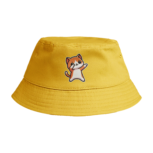 Reversible Bucket Hat: Cat Dab