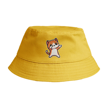 Reversible Bucket Hat: Cat Dab